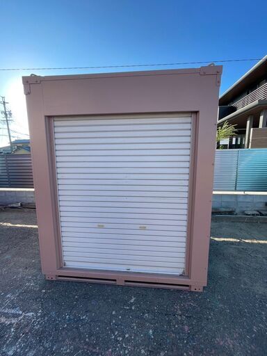【シャッター倉庫①】物置倉庫 1坪倉庫 自転車置き場 観音倉庫 現場 建築 建設現場 ハウス 備品 コンテナ 事務所 倉庫 物置 リースアップ
