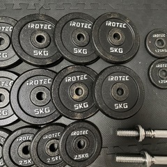 IROTEC（アイロテック）アイアンダンベル60KGセット ダンベル 30kg 2個