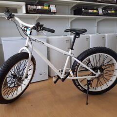 ★店頭にて試乗可★ J4777　★美品★　ファットバイク　TXED　ホワイト　26インチ　クリーニング、簡易メンテナンス済み　【リユースのサカイ柏店】　 中古自転車 　流山市 中古自転車 松戸市 中古自転車 我孫子市 中古自転車 船橋市 中古自転車 守谷市 中古自転車 取手市 中古自転車 ☆店頭にて試乗可☆ J4777 ☆美品☆ ファットバイク TXED ホワイト 26