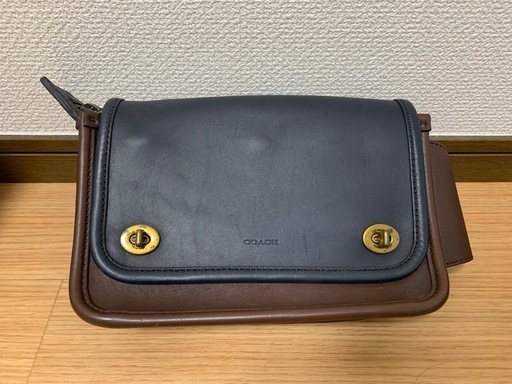 COACH  ショルダーバッグ ブラウン ネイビー