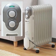 山善 オイルヒーター(1200/700/500W 3段階切替式)...