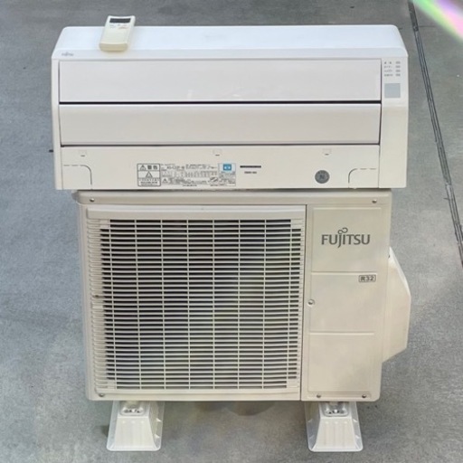 取付け可 ! ◇富士通 エアコン 6畳用 ノクリア 2016年製 単相100V AS-C22F 高圧洗浄済み ! 保証付 ! !