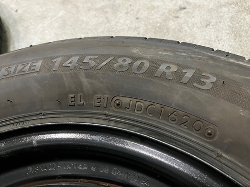 S3126】20/21年 145/80R13 ブリジストン ネクストリー ダイハツ鉄 S3126】20/21年 145/80R13 ブリジストン ネクストリー ダイハツ鉄