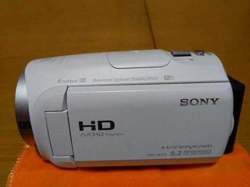 SONY　デジタルビデオカメラ　HDR-CX670(W)　中古品