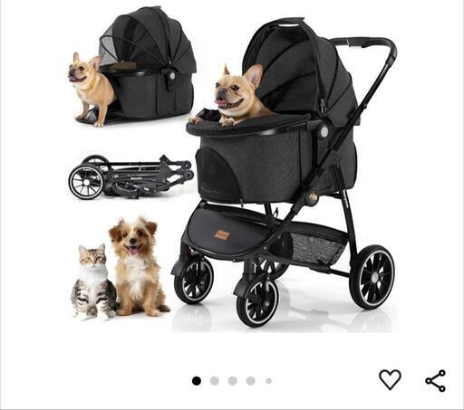 ペットバギー、折りたたみ式（耐荷重27.2kg）