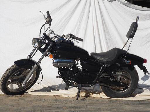HONDA マグナ50 ブラック　社外マフラー　シーシーバー付