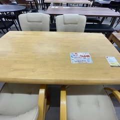 4536ナチュラル ダイニング 7点セット 6人用 幅180奥行80