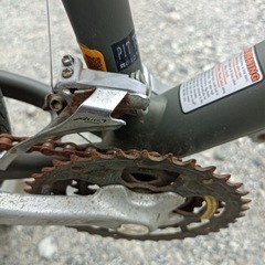 ★［八4280］【中古品】キャノンデール　ロードバイク　M300 26インチ　ギア部分サビあり