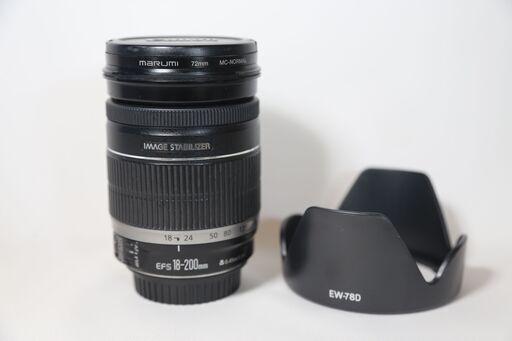 Canon EF-S18-200mm F3.5-5.6 IS フード付