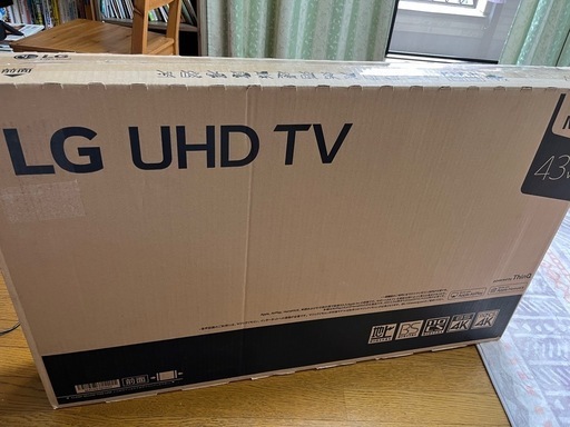 LG 43インチ4K内蔵液晶テレビ
