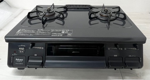 【現状品】Paloma パロマ ガステーブル IC-S87-2R LPガス用 2022年製 ガスコンロ ブラック 調理器具 キッチン用品