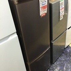 ●販売終了●２ドア冷蔵庫　Panasonic    2018年製　168L    中古品