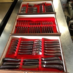 高級シルバーセット NBC ステンレス 木製 人気の品