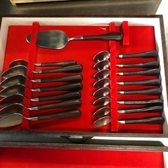 高級シルバーセット NBC ステンレス 木製 人気の品