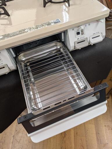 J013☆多少使用感☆Rinnai☆都市ガスコンロ☆水無し片面焼きグリル