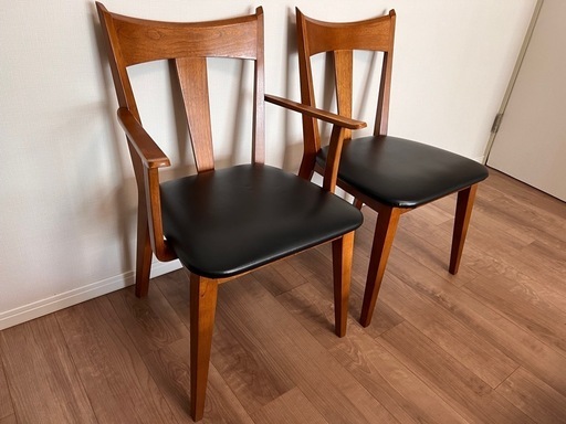 ACME Furniture チェア 二脚 ACME Furniture WARNER ARM CHAIR 2脚