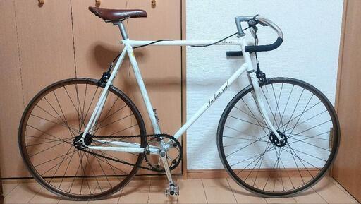 ピストバイク クロモリ ホリゾンタル オーダーメイド
