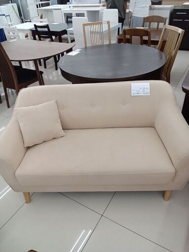 ★ジモティ割あり★  ソファー ベージュ H71×D66×W139 クリーニング済み HJ4098