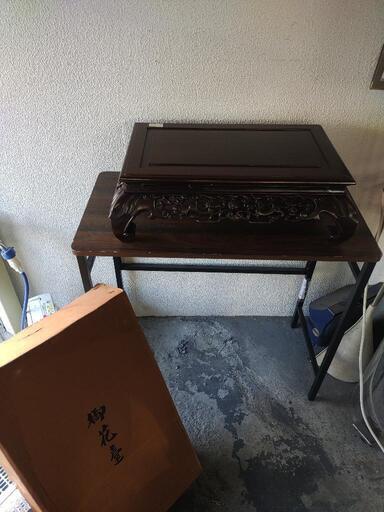 【中国古玩】紫檀黄花梨 花台  唐木台 香炉台 盆栽台 飾台 唐物 煎茶道具 茶道具 古美術品\n\n