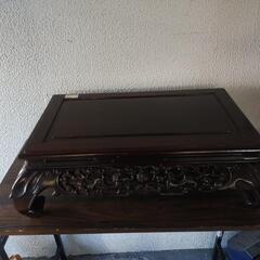 【中国古玩】紫檀黄花梨 花台  唐木台 香炉台 盆栽台 飾台 唐物 煎茶道具 茶道具 古美術品

