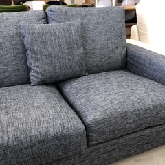 3人掛けソファー オットマン付 ファブリック【トレファク堺福田店】