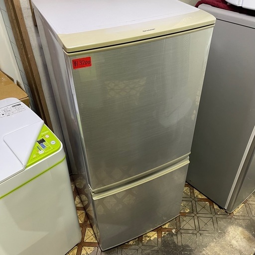 SHARP 2ドア冷凍冷蔵庫　137L  2015年製　SJ-D14A-S 1ヶ月保障付き　【リサイクルショップ道楽屋】