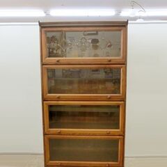 木製 4段カップボード コレクションケース コレクションボード 食器棚 