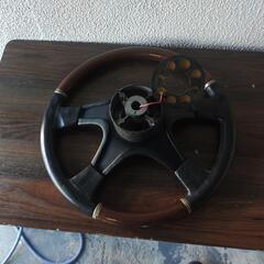 renoma レノマ ステアリング ウッド コンビ ハンドル 当時物

