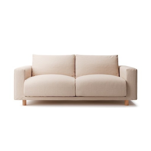 2024年8月購入】無印良品変わり織カバー付ソファ本体 2.5シーター フェザー