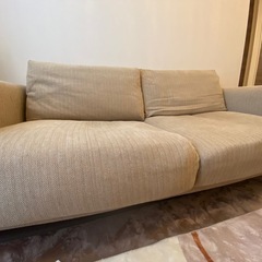 【2024年8月購入】無印良品変わり織カバー付ソファ本体 2.5シーター フェザーポケットコイル