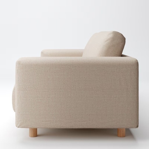 2024年8月購入】無印良品変わり織カバー付ソファ本体 2.5シーター フェザー