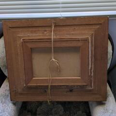 黒板塗料を塗った切り株 高さ約31cm