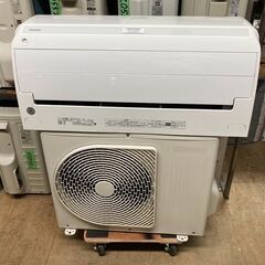 K05566　中古エアコン 東芝 2019年製 主に6畳用 冷房能力 2.2KW / 暖房能力 2.2KW