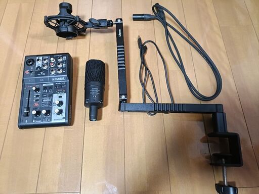 オーディオテクニカ　at4040 コンデンサーマイク　ミキサーag03　セット