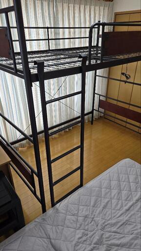 名古屋直接取引き可能　ロフトベッド 半年のみ使用の中古品　購入価格34490円 愛知県内直接取引き可能 ロフトベッド 半年のみ使用の中古品 購入価格