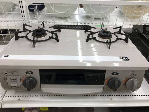 ★ジモティ割あり★ リンナイ　Rinnai ガステーブル　LPガス KGM33NBEL  18年製 動作確認／クリーニング済み SJ6717
