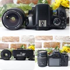 【全国送料無料】Canon EOS Kiss X2✨ ショット数わずか!!  届いたらすぐに使えます✨ ダブルレンズ希望も相談ください♪✨ ズームレンズキット 一眼レフ