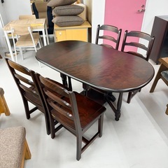 取引場所 南観音 ロ2405-374 ダイニングテーブルセット イス2脚付き