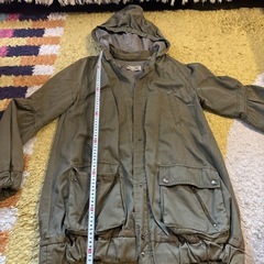 中古  ZARA  フードジャッケット カーキ  Mサイズ