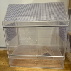 アクリル　二階建てハリネズミケージ