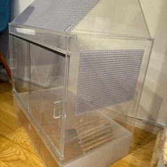 アクリル　二階建てハリネズミケージ