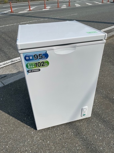 ■A-1 中古品 ナフコ エスケイジャパン 冷凍ストッカー NF-AF95DU 95L 2023年 幅554x奥592ｘ高832㎜ 動作問題なし■