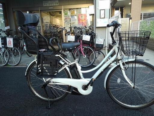 中古電動自転車３２０２　2016年頃モデル　ヤマハ　PAS ami　XOL9 　26インチ　12.8Ah   充電器付　リヤチャイルドシート(ヘッドレスト上部に破れあり　＊チャイルドシートは外せますが、お値段は変わりません。