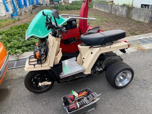 ホンダ　ジャイロXカスタム車　ミニカー仕様不動