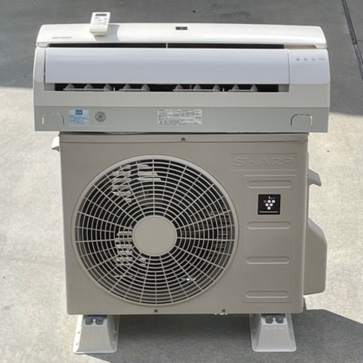 取付け可 ! ☆シャープ エアコン 6畳用 2018年製 内部洗浄 プラズマクラスター AY-H22TD 高圧洗浄済み ! 保証付 ! !