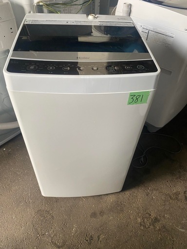 NO 381 福岡市内配送設置無料✨　JW-C55A-K 全自動洗濯機 Joy Series ブラック [洗濯5.5kg /乾燥機能無 /上開き]