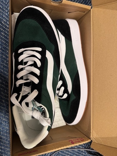 VANS スニーカー　28cm相当　グリーンブラック