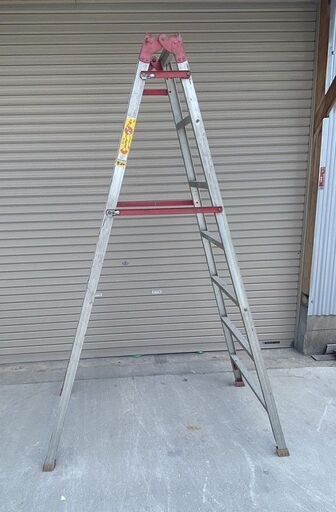 脚立 富士印　7尺　2100㎜　【アルミ製】 はしご兼用脚立　中古