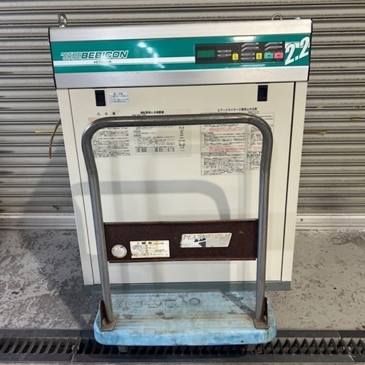 【中古】日立 オイルフリーベビコン POD-2.2M6