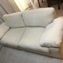 大塚家具 3人掛けソファー 未使用交換カバー付き